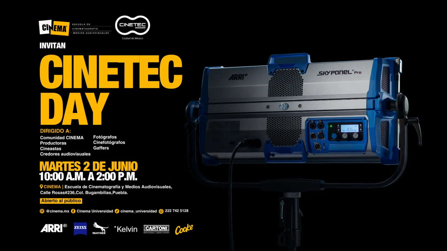 CINETEC DAY en Puebla: el encuentro imperdible para cineastas, fotógrafos y creadores audiovisuales